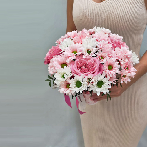 Стаканчик с цветами "Нежный" арт. 53035