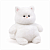 Кот Толстяк 35-40 см. БЕЛЫЙ арт.84265